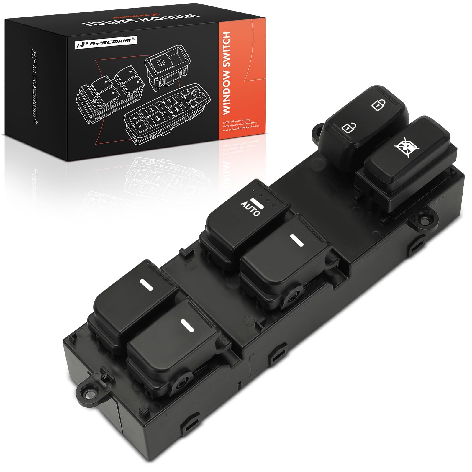 Photo 1 of A-Premium Master Power Window Switch Compatible with Kia Optima/K5 2011 2012 2013, Front Left Driver Side