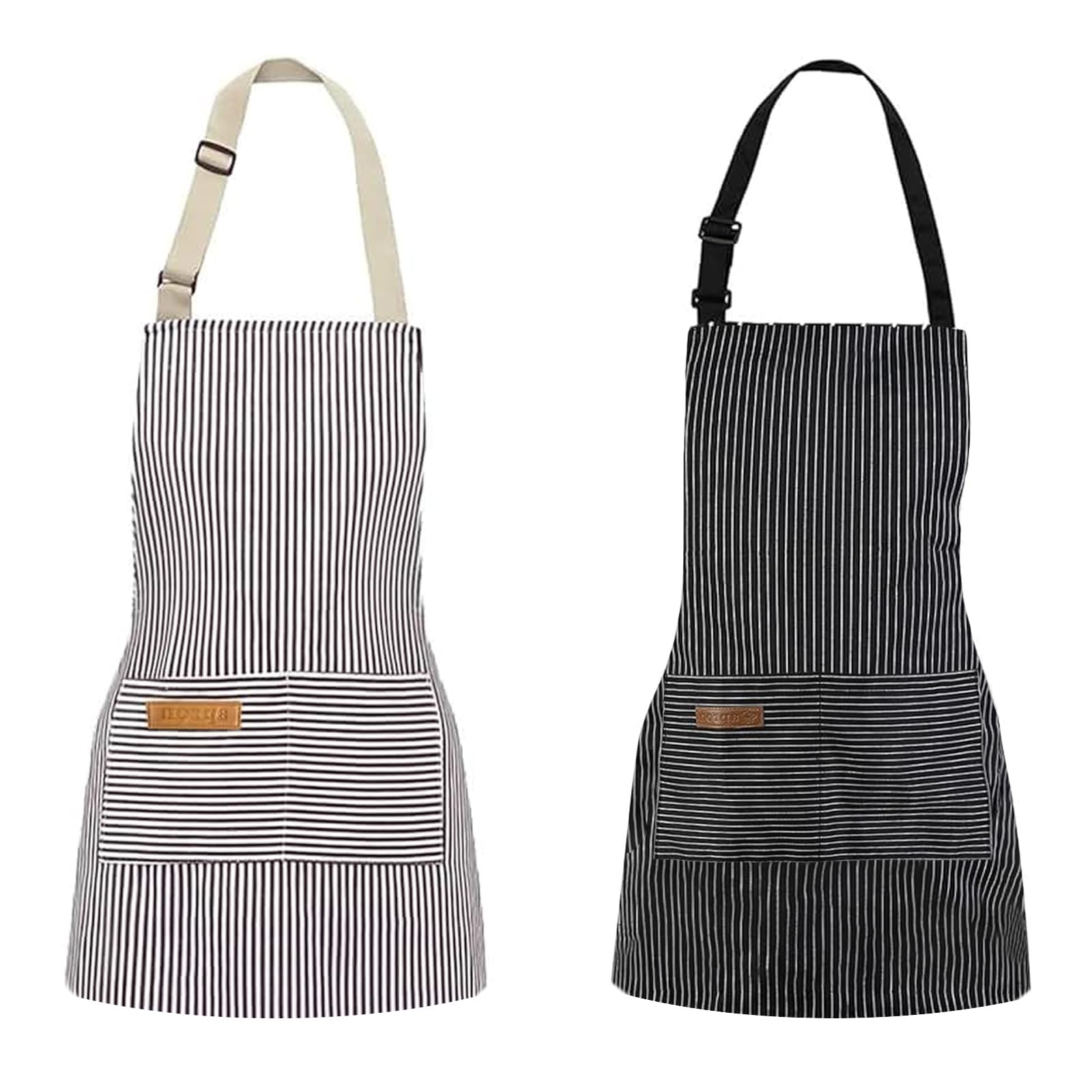 2 Pack Kids Aprons for Cooking, Toddler Apron for Girls Boys, Chef Apron Adjustable Striped Child Cooking Aprons Kitchen Baking Chef Aprons for Child,Polyester and Cotton Painting Aprons for Children