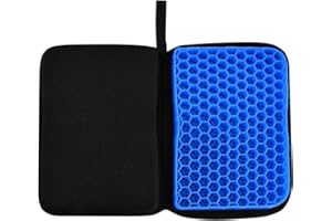 QWLWBU Cooling Gel Seat Cushion Foldable Gel Car Seat Cushion,Thick Egg Seat Cushion for Long Sitting Pressure Relief, for Office Home Chair Car Seat Wheelchair,with No n-Slip Cover