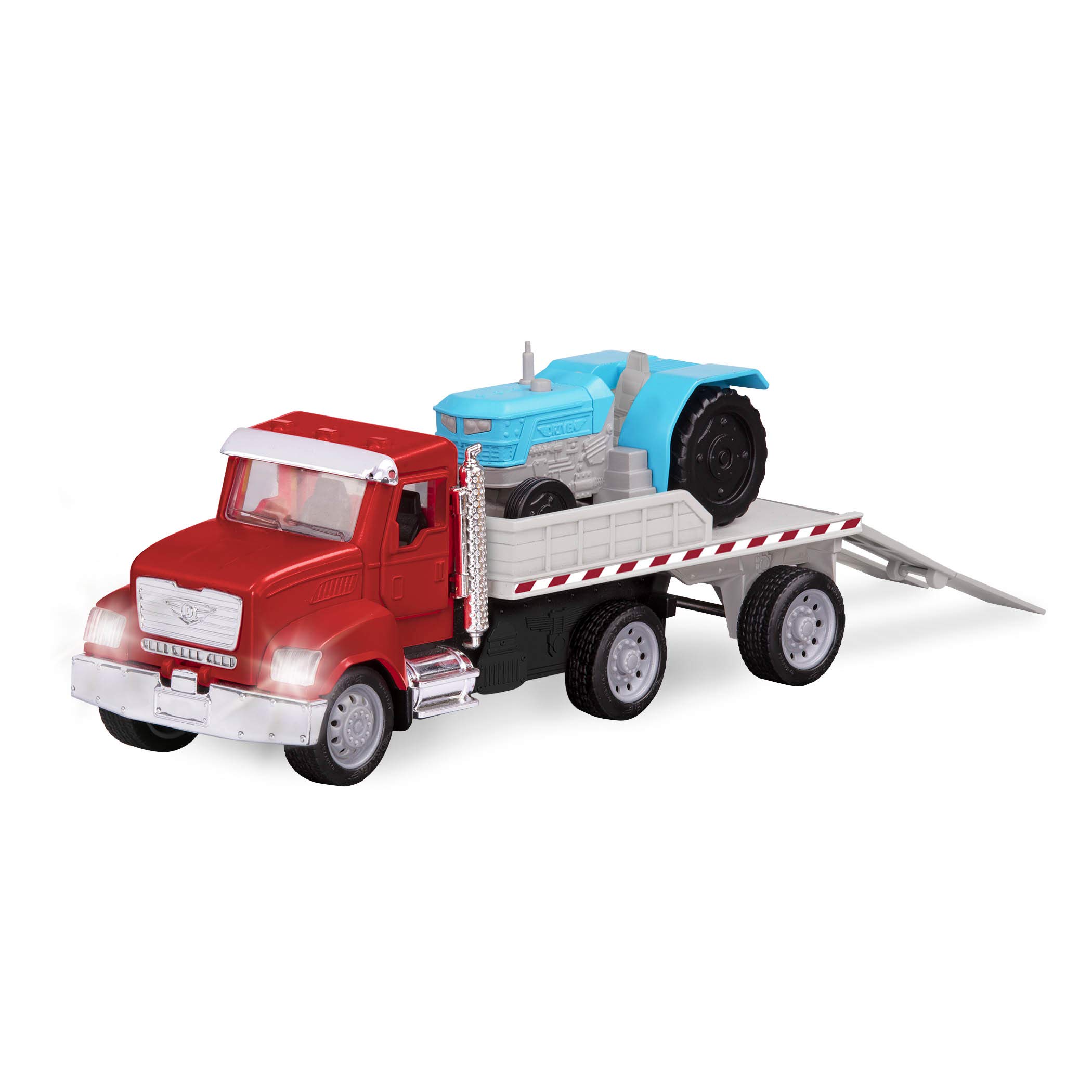 Driven by Battat – 7-Inch Flatbed Truck Toy with Lights & Sounds, Movable Parts, Construction Vehicle for Boys & Girls, Durable Design, Realistic Details, 3+ Years Toy for Kids — image 1