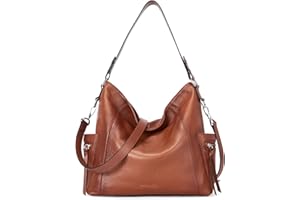 BOSTANTEN Genuine Leather Hobo Handbags Designer Tote Shoulder Bag Large Crossbody Purses for Women