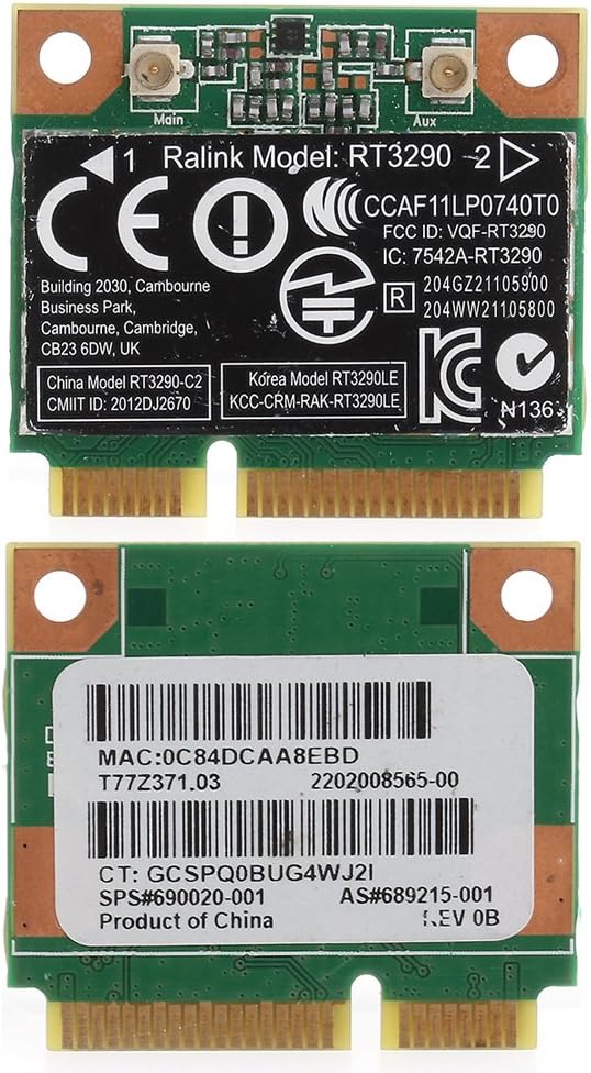 Meind Wi-Fi Wireless Network Card 150M Bluetooth for RT3290 HP Pavilion G7-2000 Ralink