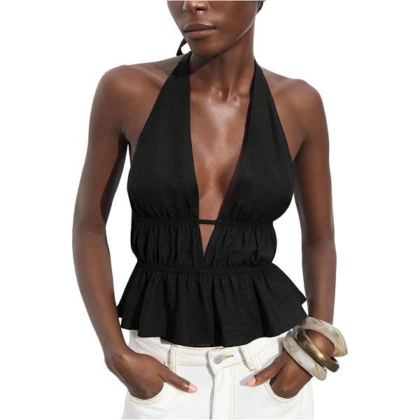 usagi】HALTER HIGH NECK CAMISOLE TOPS usagi】HALTER HIGH NECK