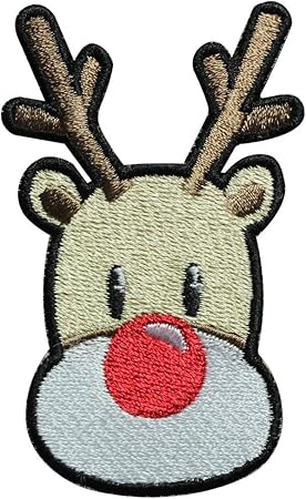 Immagini Renna Di Babbo Natale.Real Empire Di Babbo Natale Renna Toppa Da Cucire Su Badge Costume T Shirt Bag Giacca Badge Ecc Amazon It Casa E Cucina