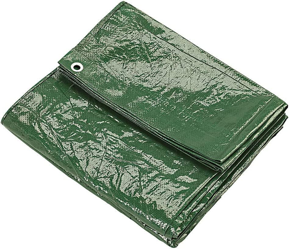 KAV Universal Premium Cover 130 GSM 3.60 M x 6 M (12ftx 20 FT) Waterproof Tarps Heavy Duty with Eyelets Ground Sheet in Green Multifunctional Quality Cover Camping Tarp