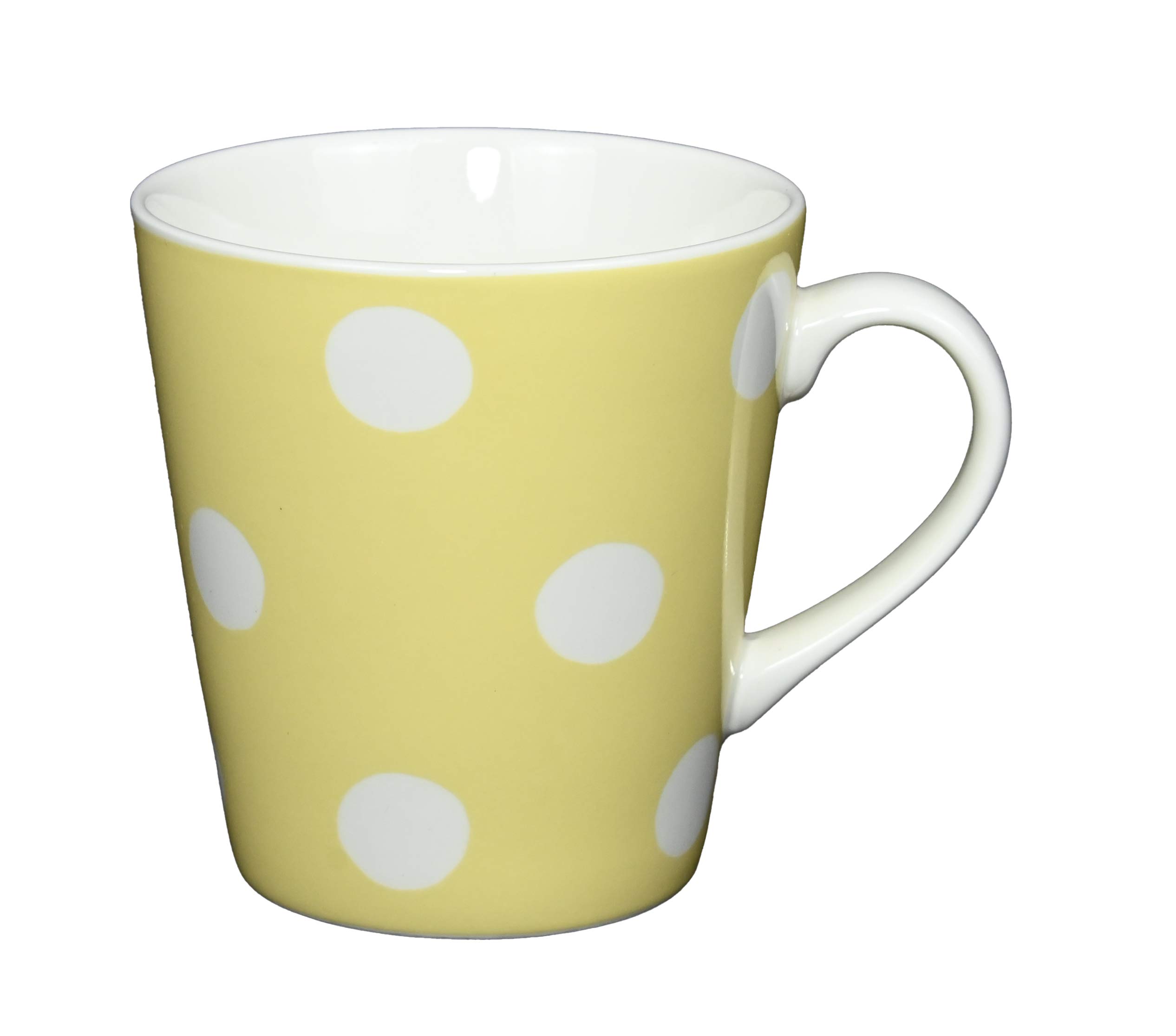 Cath Kidston China Mini Stanley Button Spot Mug 300ml in Warm Yellow