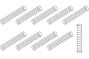 METALLIXITY Compression Springs (0.5x4mm OD,30mm Free Length) 10Pcs, 304 Stainless Steel Extension Spring - for Shop Home Repairs, DIY Projects, Silver Tone