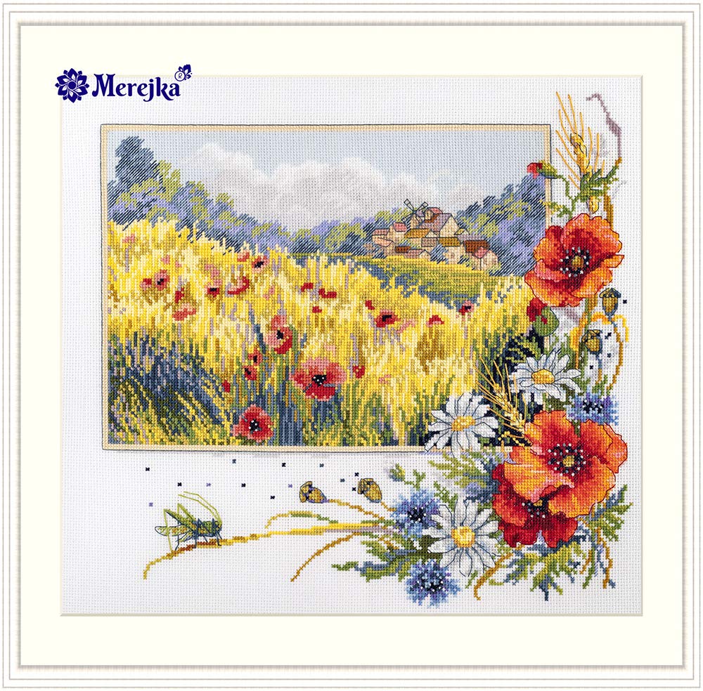 Merejka Counted Cross Stitch Kit, Cotton, Multicoloured, 29,5x30 cm