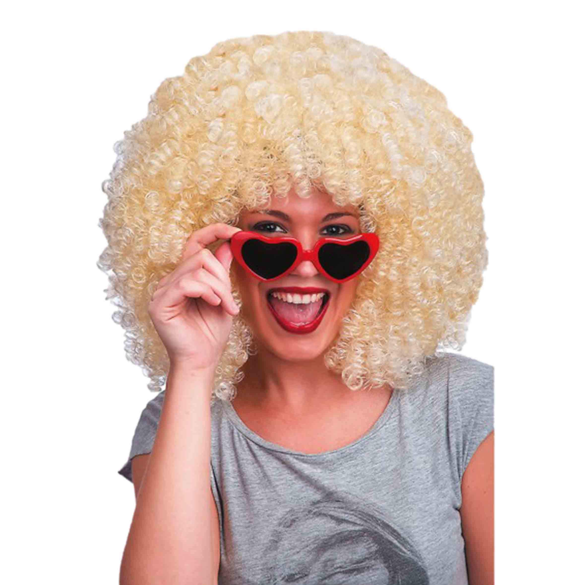 Carnival Toys 2298–Super Afro Wig, Blonde