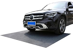 ZHIYUNMATFC Garage Floor Mat for Cars Oil Spill Mat for Garage 36x60inch Non Slip Garage Flooring Protector Felt Rug with Rubber Backing Easy to Clean