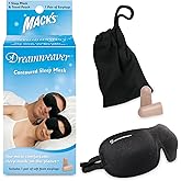 Mack's Dreamweaver Contoured Sleep Mask - Comfortable, Adjustable, Dual Strap Eye Mask with Ultra Soft Foam Earplugs