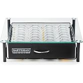 Bartesian Cocktail Capsule Storage Drawer Organizer - Stylish Mixology Cocktails Drink Mixer Holder Dispenser - Home Bar Accessories for Cocktail Maker Machine - Holds Up to 36 Bartesian Capsules