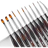 Miniature Paint Brushes, Fuumuui 11pcs Fine Detail Paint Brush Set Citadel Model Paint Brushes for Acrylic Painting on Canvas