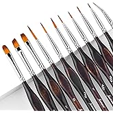Miniature Paint Brushes, Fuumuui 11pcs Micro Detail Paint Brushes for Model, Citadel, Vallejo, Paint by Numbers - Fine Paint 
