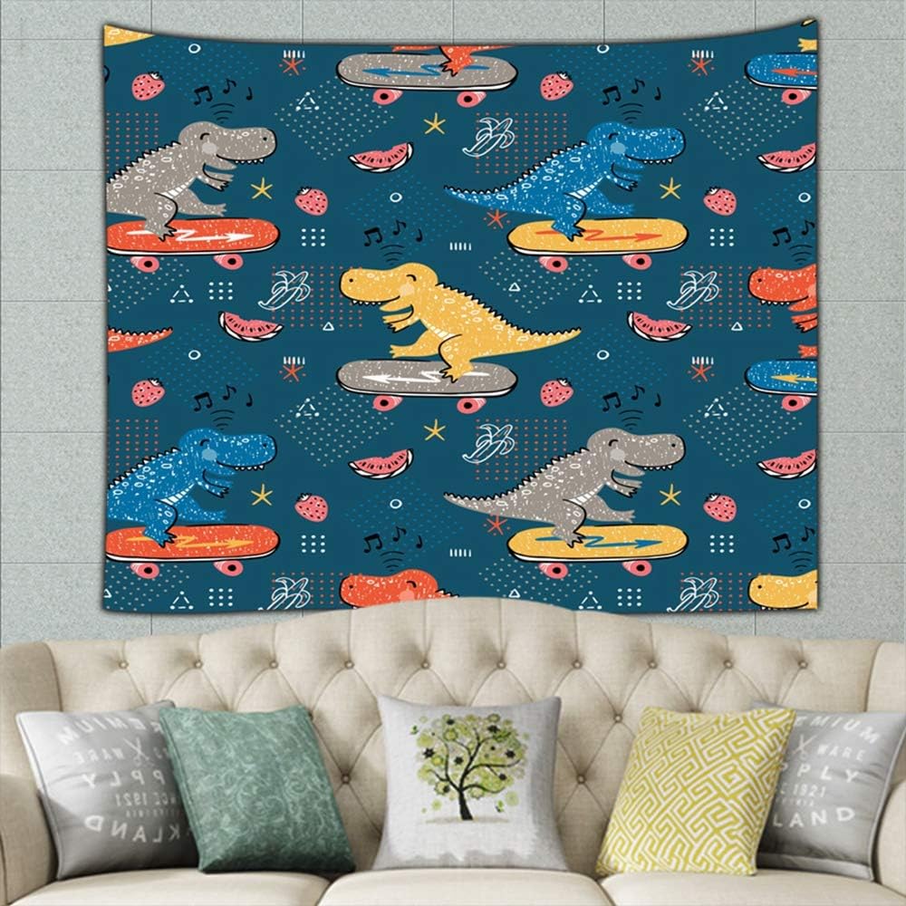 Kids Fashion Cute Dinosaur Animals Tapestry Wall Hanging Tapestries