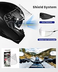 ILM Mips Motorcycle Full Face Helmet Pinlock Insert