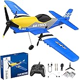 Toileum RC Plane Drone, 3 Channel RC Remote Control Airplane,2.4GHz with 2 Batteries 6-axis Gyro Stabilizer,Foam Airplanes Toy Planes for Kids Boys Adults,Easy Flying for Beginner.