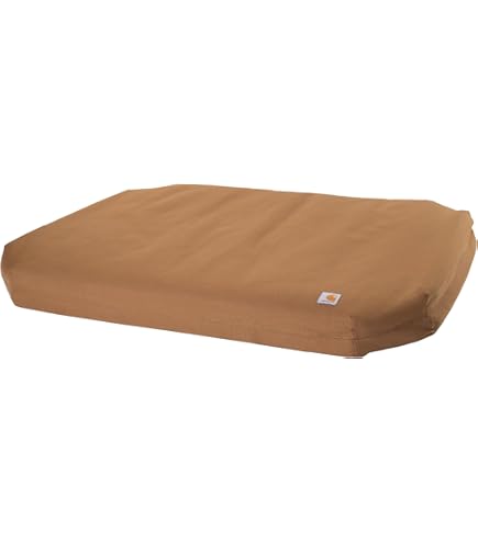 Carhartt Firm Duck Dog Bed, Durable Canvas Pet Bed with Water