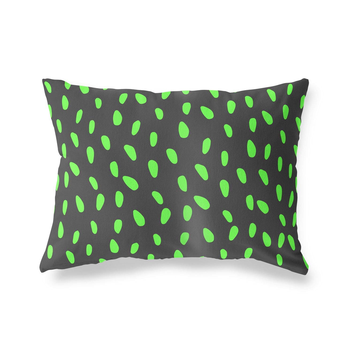BonaMaison Decorative Cushion Cover, Neon Green Fume Throw Pillow Covers, Home Decorative Pillowcases for Livingroom, Sofa, Bedroom, Size: 45X60 Cm - Designed and Manufactured in Turkey