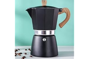 AIFUSI Moka Pot, Italian Coffee Pot 3 Cup/5 oz Stovetop Espresso Maker Stovetop Camping Manual Cuban Coffee Percolator Machine Italian Espresso Greca Coffee Maker Brewer Percolator