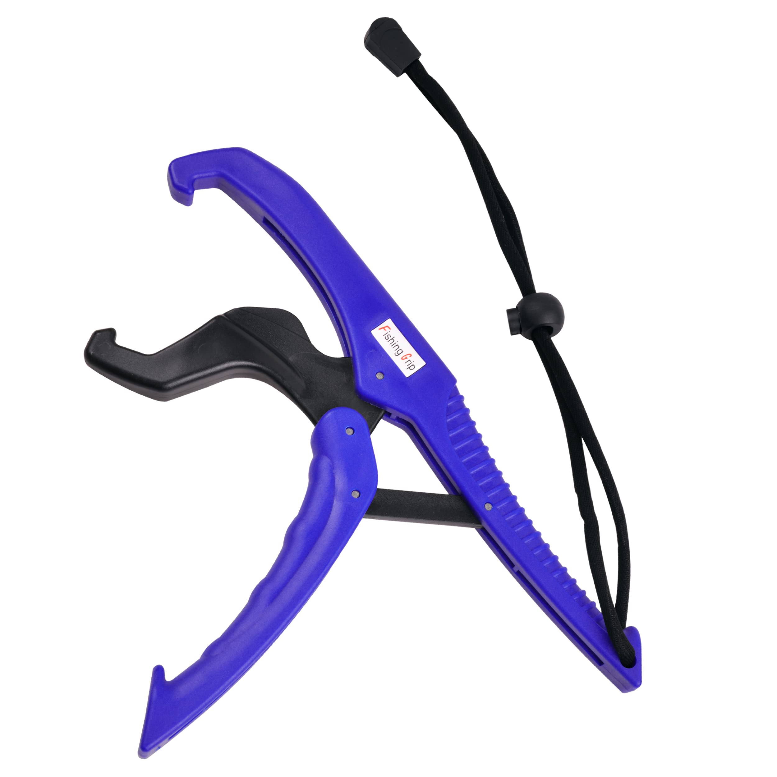 Floating Fishing Gripper, Fish Lip Lure Clamp Holder Floating Grabber Tool Portable Fishing Grips Plier with Adjustable Wrist Strip for Catching Fish No Injury (Blue)