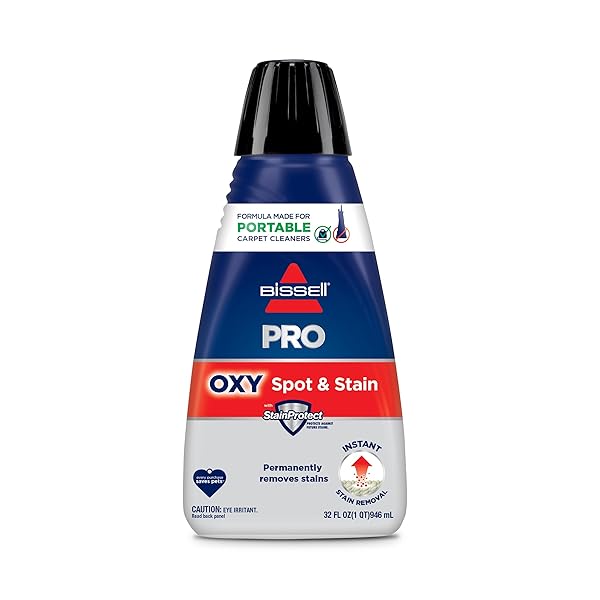 BISSELL PROFESSIONAL SPOT AND STAIN + OXY PORTABLE MACHINE FORMULA, 32 OZ, SINGLE, 32 FL OZ