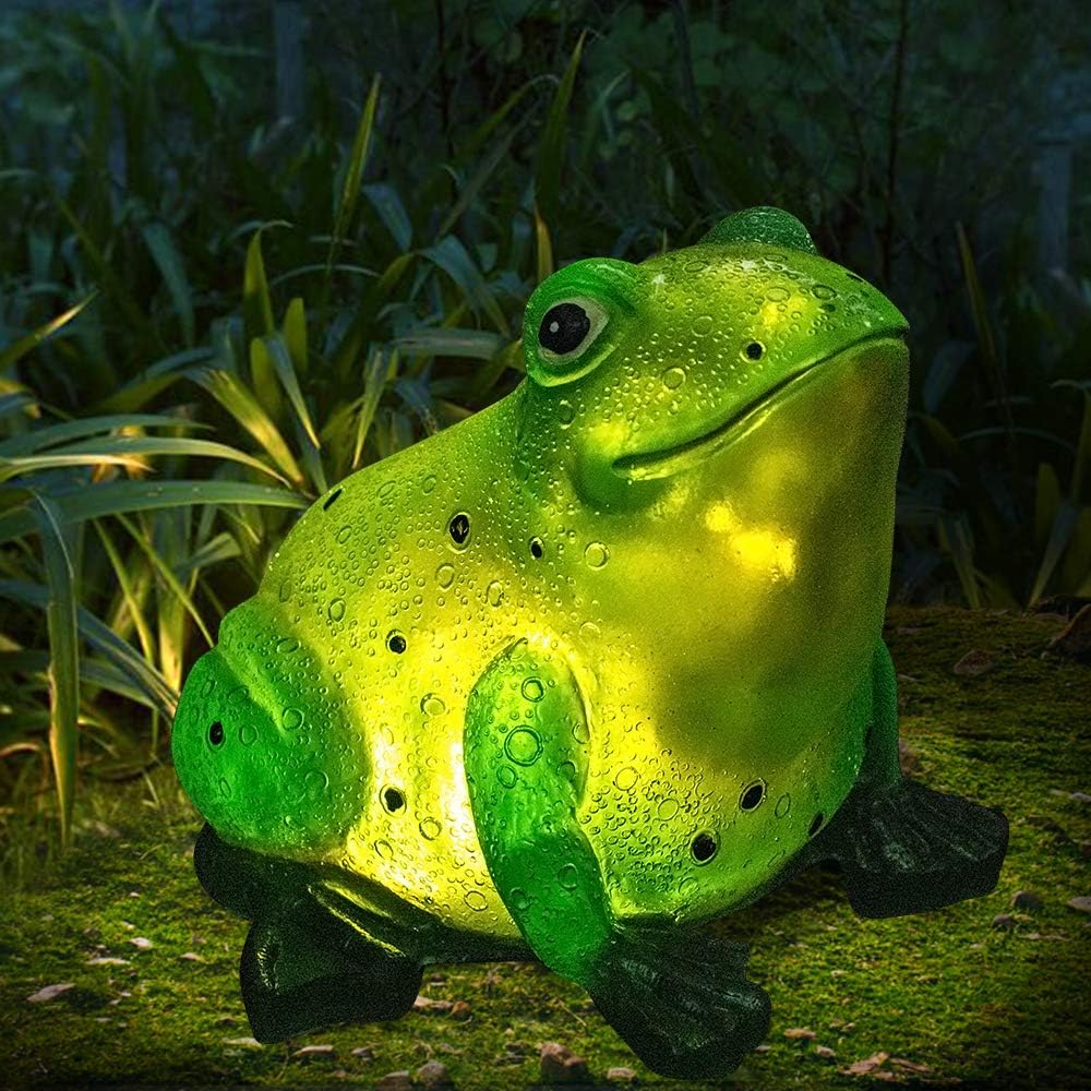 Solar Frog Light Garden Outdoor Decoration for Lawn Patio Backyard