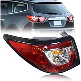 BOGYL Halogen Tail Light Left for Chevy Traverse 2013 2014 2015 2016 2017 | Driver Side,Halogen Non-LED,OE 84266019,Plug-and-Play,Brake &amp; Turn Signal,Outer Tail Lamp,Fits 2013-2017 Traverse