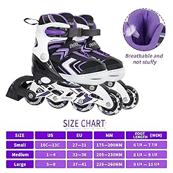 Adjustable Inline Skates for Girls, Girls Roller