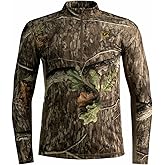 SCENTBLOCKER Angatec Long Sleeve 1/4 Zip Performance Shirt Mens Camo Hunting Clothes
