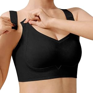 Womens Custom Bust Shaping Bras Push Up Seamless Full Coverage Wireless Comfy Supportive Lifting Bralette for Seniors
