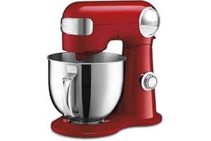 Cuisinart 5.5-Quart Stand Mixer, Manual, Ruby Red