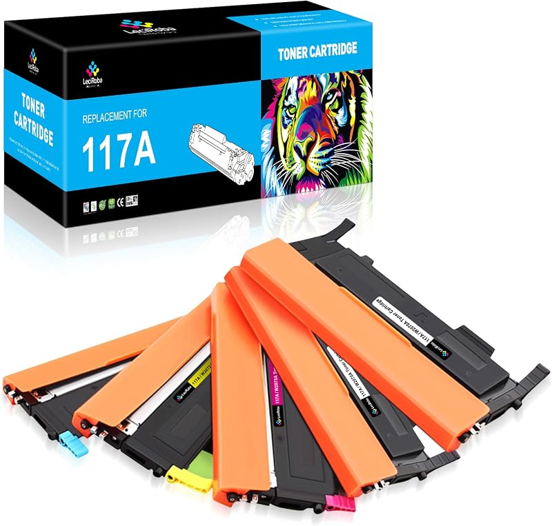 LeciRoba 117A W2070A W2071A W2072A Toner Cartridge 5-Pack HP 150nw 179fnw