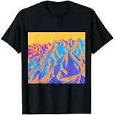 Mountains, Contours, Asahi T-Shirt