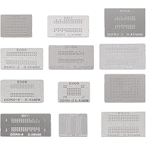 Ellbest 12pcs BGA Reballing Stencils Rework Station, Steel ...