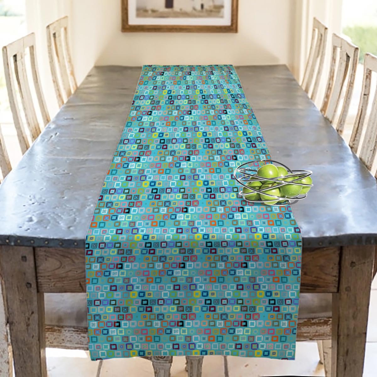 Buy ArtzFolio Geometric Pattern D1 Table Runner Velvet Fabric 12inch x