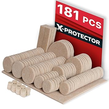 X Protector Premium Ultra Large Pack Furniture Pads 181 Piece