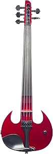 Wood Violins Stingray WV-SVX5/RD Electric Violin, Candy Apple Red