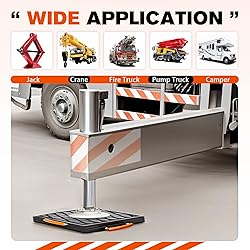 12 X 12 X 1 inchs Non-Slip Rv Jack Pads, 4 Pack