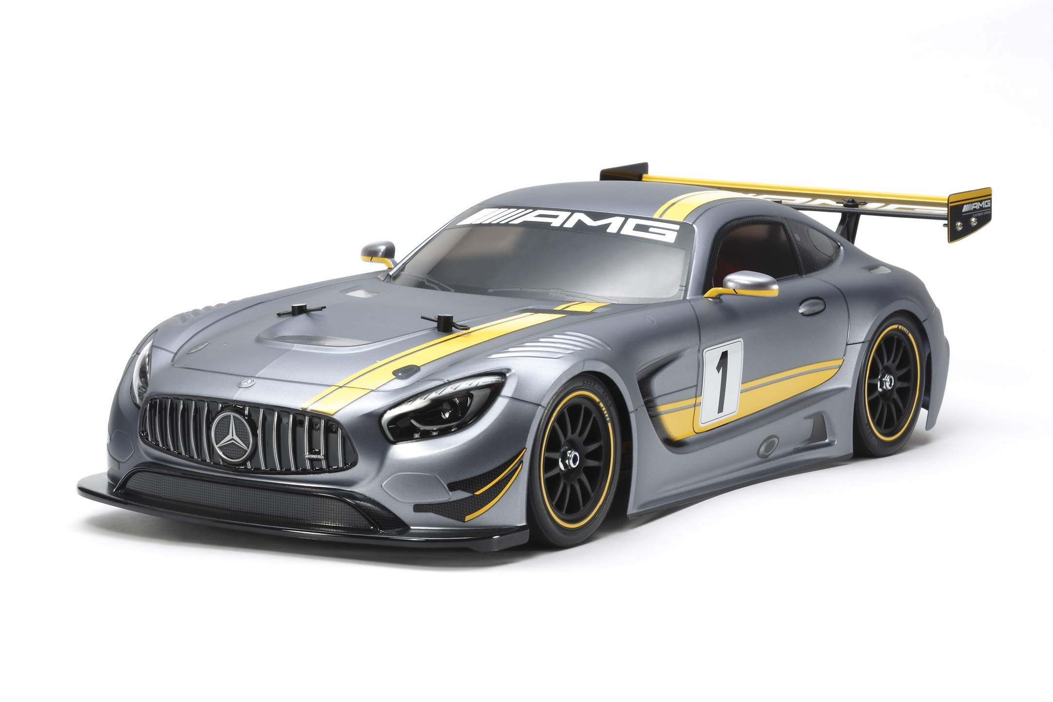 TAMIYA 58639 1:10 Mercedes AMG GT3 (TT-02) Remote Controlled Car Electric Motor RC Kit Model Vehicle On Road Soprcar Polycarbonate Body Unpainted 58639, TAM58639