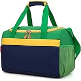 HawLander Small Duffle Bag for Kids Boys or Girls, Gym Bag for Sports Travel(Dark Blue Green)