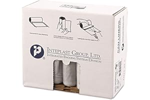 Inteplast Group SL3036HVN Low-Density Can Liner, 30 x 36, 30gal, .58mil, Clear, Roll of 50 (Case of 10 Rolls)