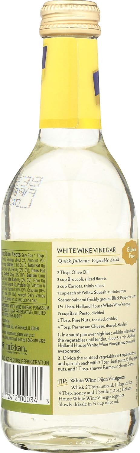 Amazon Com Holland House White Wine Vinegar 12 Oz Action