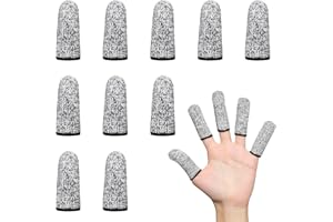 10 PCS Finger Cots Cut Resistant Protector Finger Sleeve Finger Gloves Life Extender Thumb Protector for Kitchen Work Reusabl