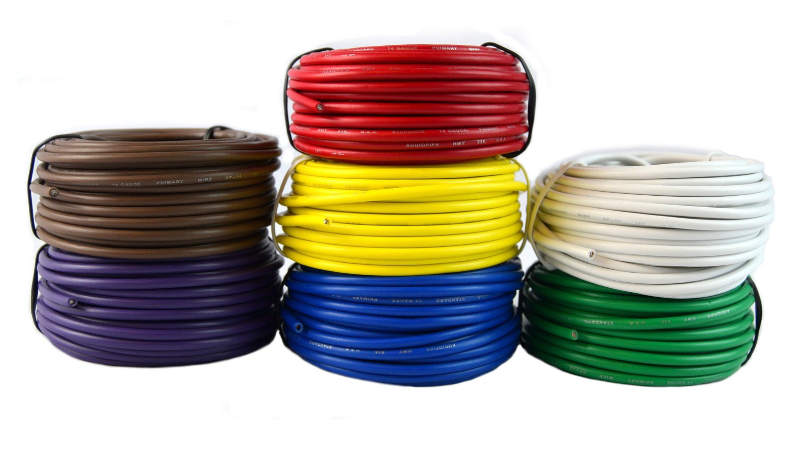 14 Gauge Trailer Light Cable Wiring Harness 25 Feet Each 7 Rolls 175