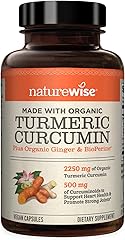 NatureWise Curcumin Turmeric 2250mg | 95% Curcuminoids & BioPerine Black Pepper Extract | Advanced Absorption for Joint Suppo