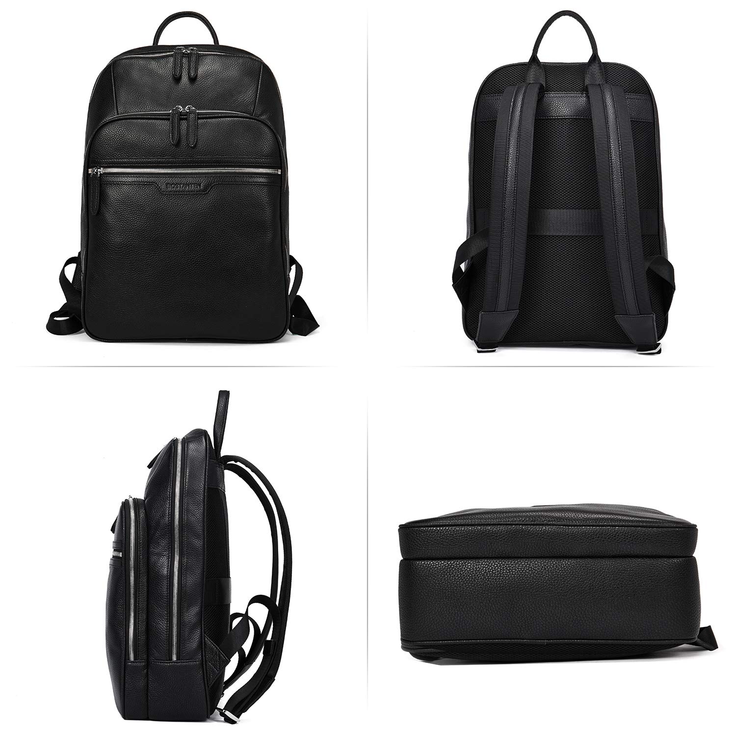 black leather college bags