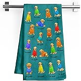Lussues Nee Labrador Gifts for Women, Funny Cute Dog Design Kitchen Towels, Housewarming Dish Tea Hand Towels for Housewarming Decor,Set of 2