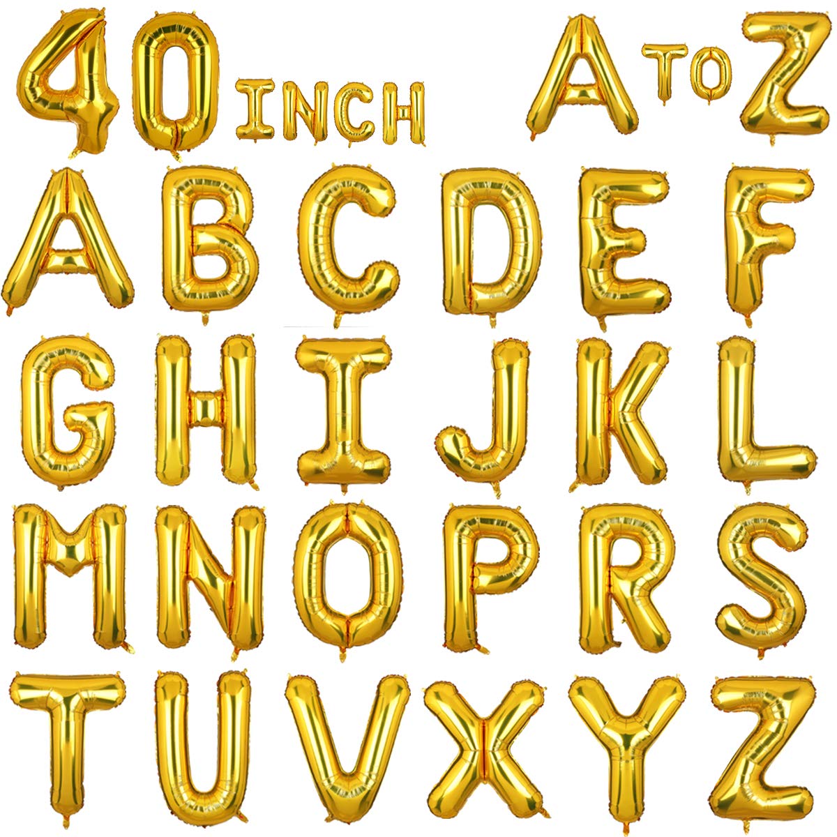 40 Inch Giant Gold Letter T Foil Helium Balloons Big Single Mylar Balloon Birthday Party Decoration Supply Baby Shower (Gold T)