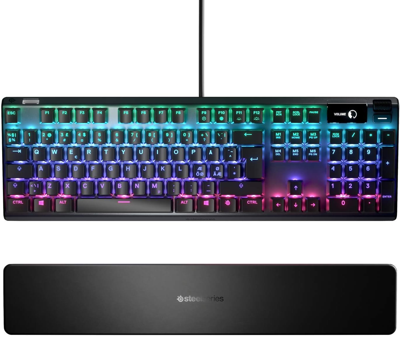 SteelSeries Apex 7 - Mechanical Gaming Keyboard - OLED Display - Red Switches - Nordic (QWERTY) Layout, Standard - Image 3